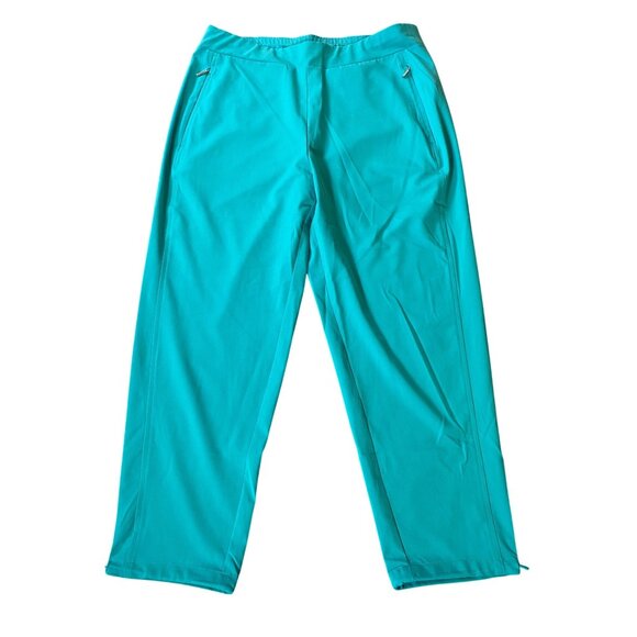 Chicos Womens Turquoise Relaxed Fit Pants Size 6 - Picture 1 of 10